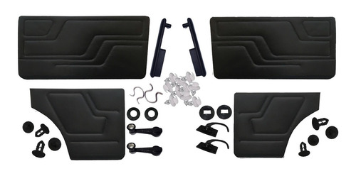 Kit Paneles Apoyabrazos Manijas Clips  Fiat 147  Completo