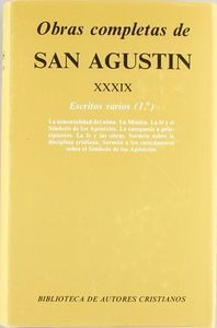 Libro Obras Completas De San Agustâ¡n. Xxxix: Escritos Va...