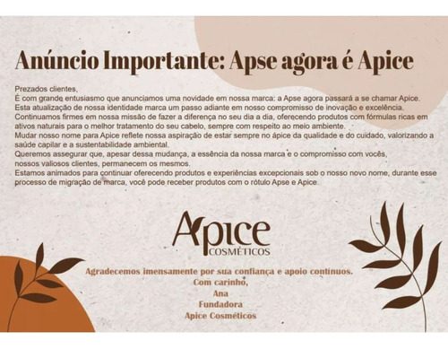 Kit Apice Ph Control Shampoo E Condicionador 2x 300ml Apse