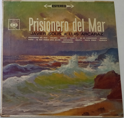 Javier Solís - Prisionero Del Mar Lp Vinil En Mb Estado 