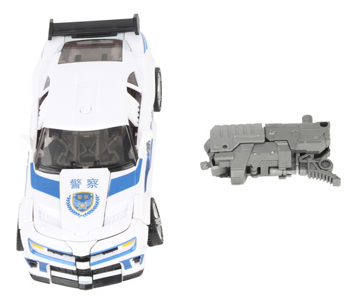 Juguete Para Niños Con Coche De Policía Robot Transformador