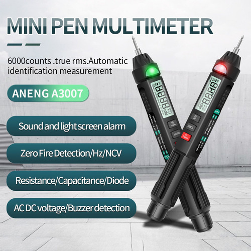 Aneng A3007 Pen Multímetro 6000 Contagens Multímetro Digital