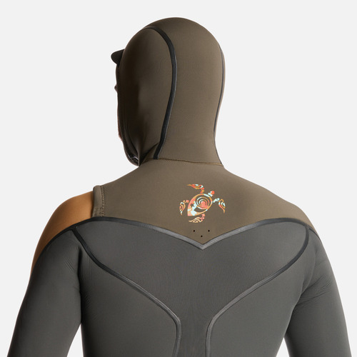 Traje De Surf Hombre Queule 4:3 Gris Grafito Haka Honu