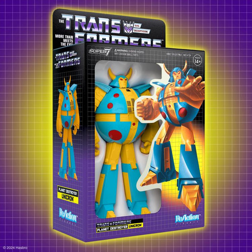 Figura Exclusiva De Transformers Reaction Unicron Amarillo