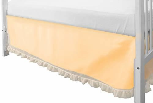 Baby Doll Sweet Touch Baby Crib Dust Ruffle, Amarillo