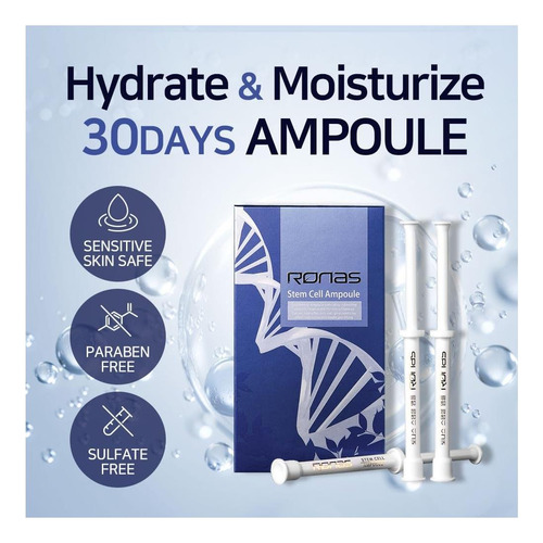 Ampoules De Células -tronco De Ronas Fórmula Hidratante As