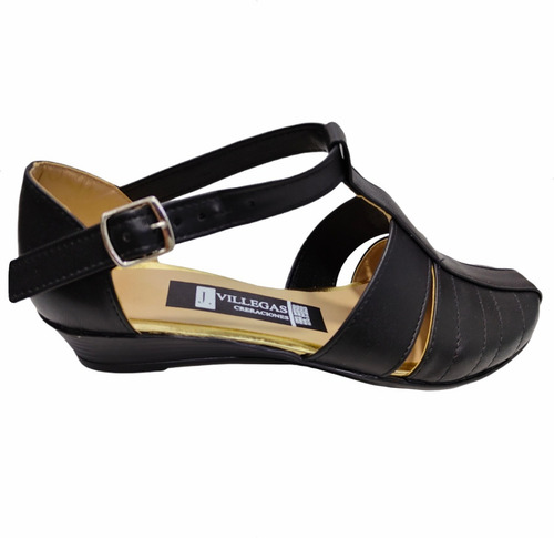 Zapato Huarache Tipo Piel Con Tacón Flat Mujer Empeine Alto