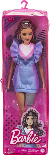 Barbie Muñeca Modelo Fashionista N° 121