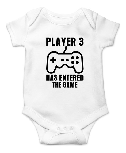 Crazy Bros Tees Player 3 Has Entered The Game  Gamer Baby F