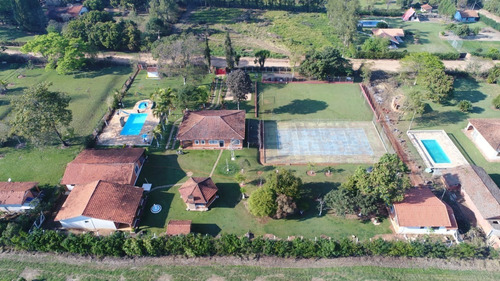 Imagem 1 de 30 de Chácara 5990m2 Casa Sede,hospede,caseiro,salão De Jogos,mesa Sinuca,ping Pong,piscina Adulto/infantil,playground,quiosque,quadra Areia, - Ch00094 - 69589986