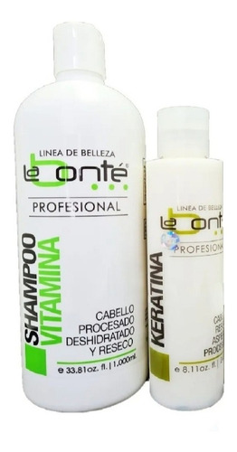 Tratamiento Reparación Labonté Shampoo 1lt + Keratina 240ml