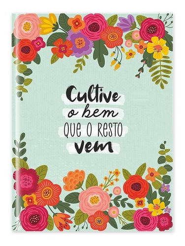 Caderno Flexível Linha Florir - 80 Pag. Cartões Gigantes