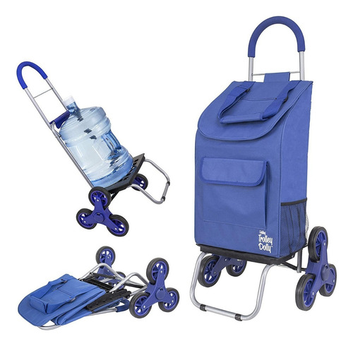 Carrito De Compras Plegable Escalador Carro Feria Yegua Stair Climber Trolley Dolly