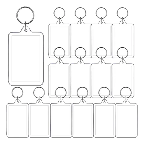 Llavero Acrílico Transparente Ideal Souvenirs 50 Unidades