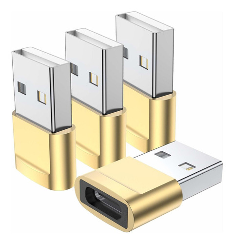 Basesailor - Adaptador Usb C Hembra A Usb Macho (4 Paquetes)