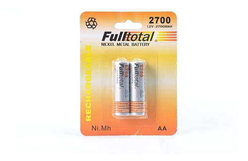 Imagen 2 de 4 de 4pilas Aa 2700mah Full Total P/ Camaras, Luces, Juguetes