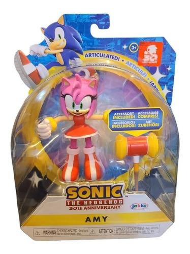 Amy Sonic The Hedgehog 30th Aniversario 2021 Jakks