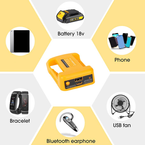 Adaptador De Cargador Usb Para Batería De Iones De Litio De