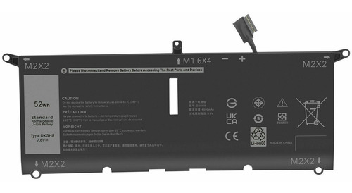 Bateria Para Dell Inspiron 13 7390 Bateria Preto