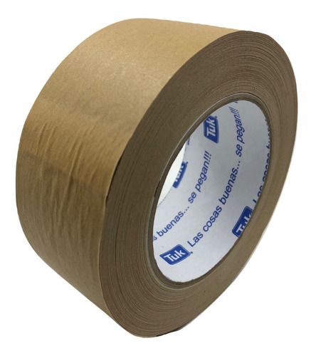 Imagen 1 de 2 de Cinta Biodegradable Papel Kraft Autoadherible Tuk 48mmx50m