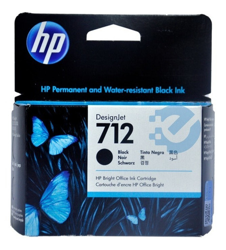 Cartucho Hp 712 Negro Original 3ed71a Sellado Verificable