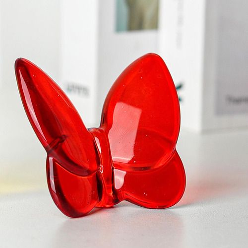 2 Elegante Escultura De Mariposa De Cristal Para Pequeño