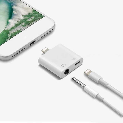 Adaptador De Auriculares Y Cargador Para iPhone Y iPad 