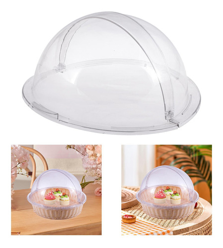 Pvc Clear Cake Cover Serving Cubierta De Domo Sin Cesta