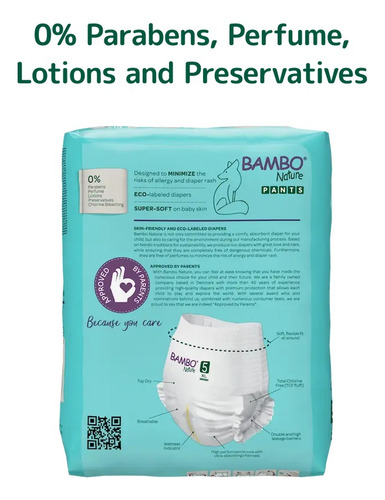 Bambo Nature Pants Eco-friendly Talla 5 Xl 11-17 Kg 19 Unds