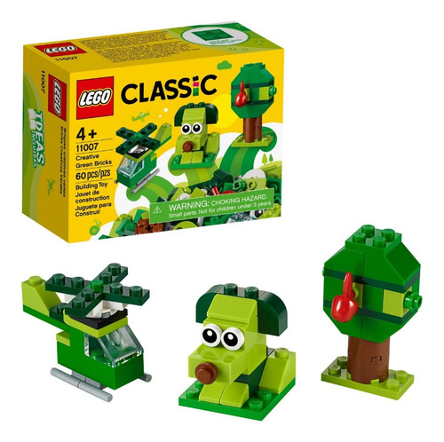 Lego Classic 11007 Perrito Verde 3 En 1 Figuras 60 Pzs