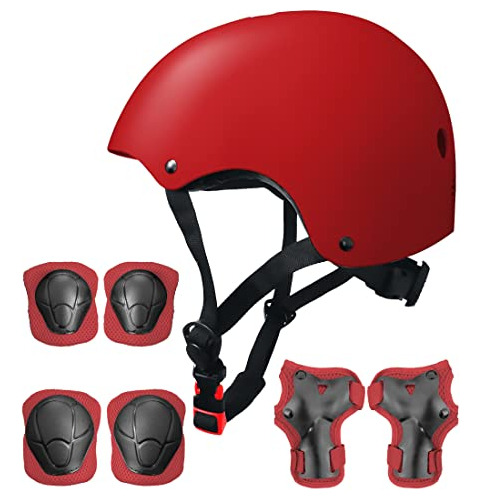 Skateboard Bicicleta Helmet Pads Set Protective Gear F