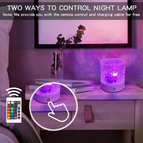 Lámpara De Mesita De Noche Ambiental Para Dormitorio, Regalo