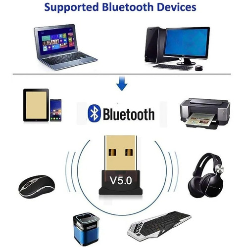 Adaptador Usb Bluetooth 5.1 Pc Laptop Computadora 