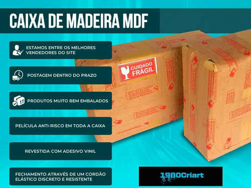 Caixa Atari Americano Heavy Com Divisorias Em Mdf