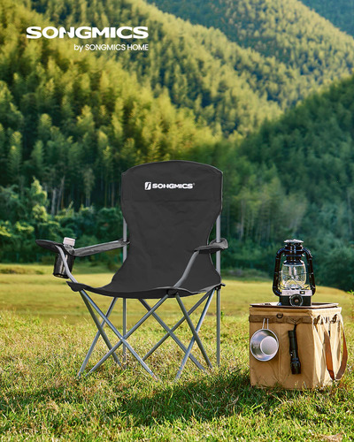 Sillón De Camping Songmics, 2 Unidades, Cómodo, Capacidad De