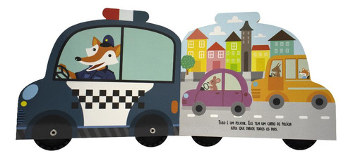 Aventura Sobre Rodas: Carro De Polícia Do Theo, O, De Mammoth World. Editorial Happy Books, Capa Mole Em Português