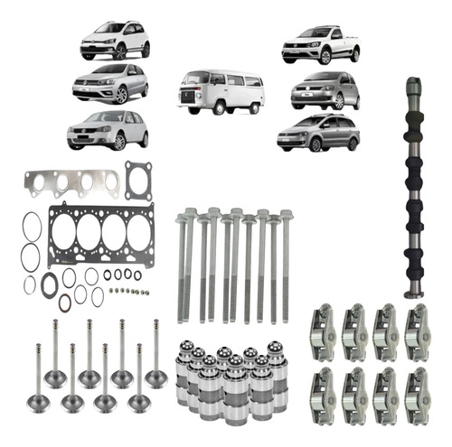 Kit Eixo Comando C/junta Vw Gol G4 G5 G6 1.0 8v Power Ea111