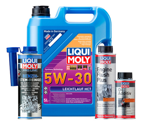 Set 4 Pzas 5w30 Oil Additiv Pro-line Liqui Moly C/ Regalo