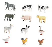 Comprar . 12x Figuras De Animales Realistas, Animales De Granja