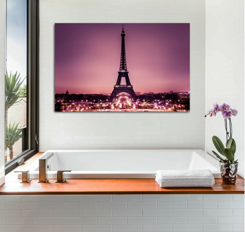 Cuadro 60x90cm Paris Torre Eiffel Francia M9