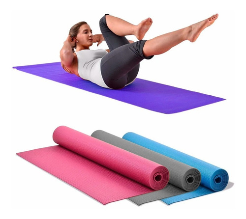 Tapete Yoga Mat Antideslizante 173cm Ejercicio Pilates Gym