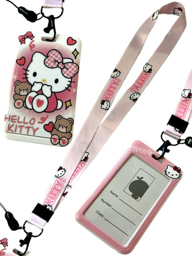 Porta Sube Tarjetero Para Credencial Hello Kitty My Melody