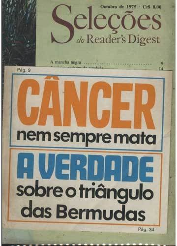 Seleções Do Readers Digest  Ano 1975  Outubro  Nº53  