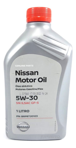 Oleo Motor 5w30 Sintetico Sn Gf5 Original Nissan Brprt20103