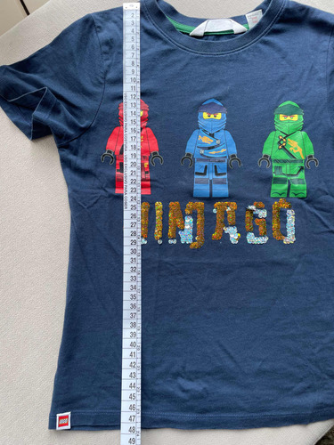 Remera Ninja Go Azul De Niño H&m Talle 6-8