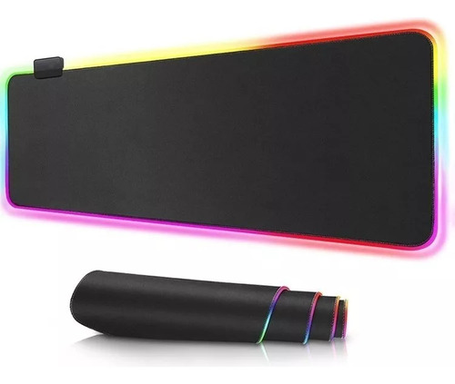 Mousepad Con Luz Led Rgb En 8 Modos Antiderrapante 90*40cm