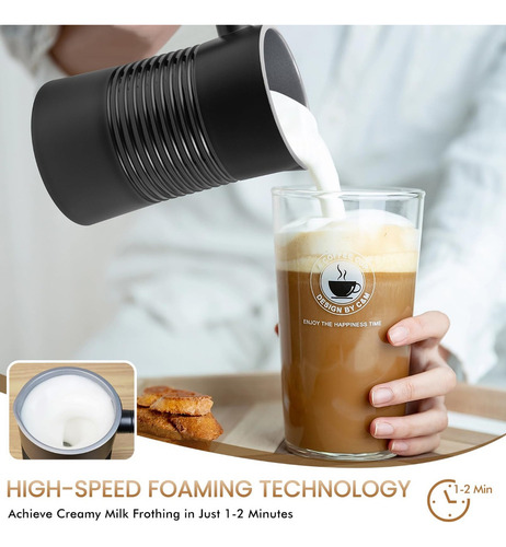 Espumadore De Leche Automática 4 En 1 Espuma Fría Y Caliente