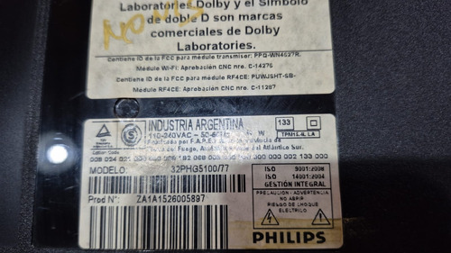 Placa Main Tv Philips 32phg5100 Teste Ok!!! (Usado)