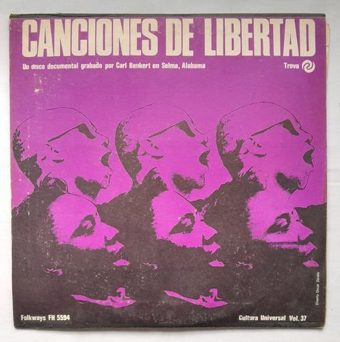 Vg Vinilo Lp Grabado Por Carl Benkert Canciones De Libertad