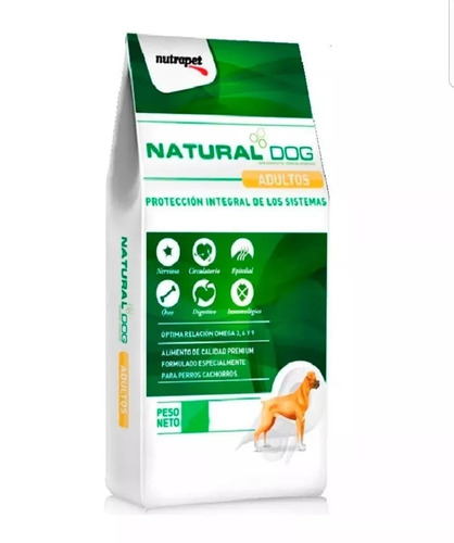 Natural Dog Adulto 22kg + 1/2kg Orejas De Vaca + Envio